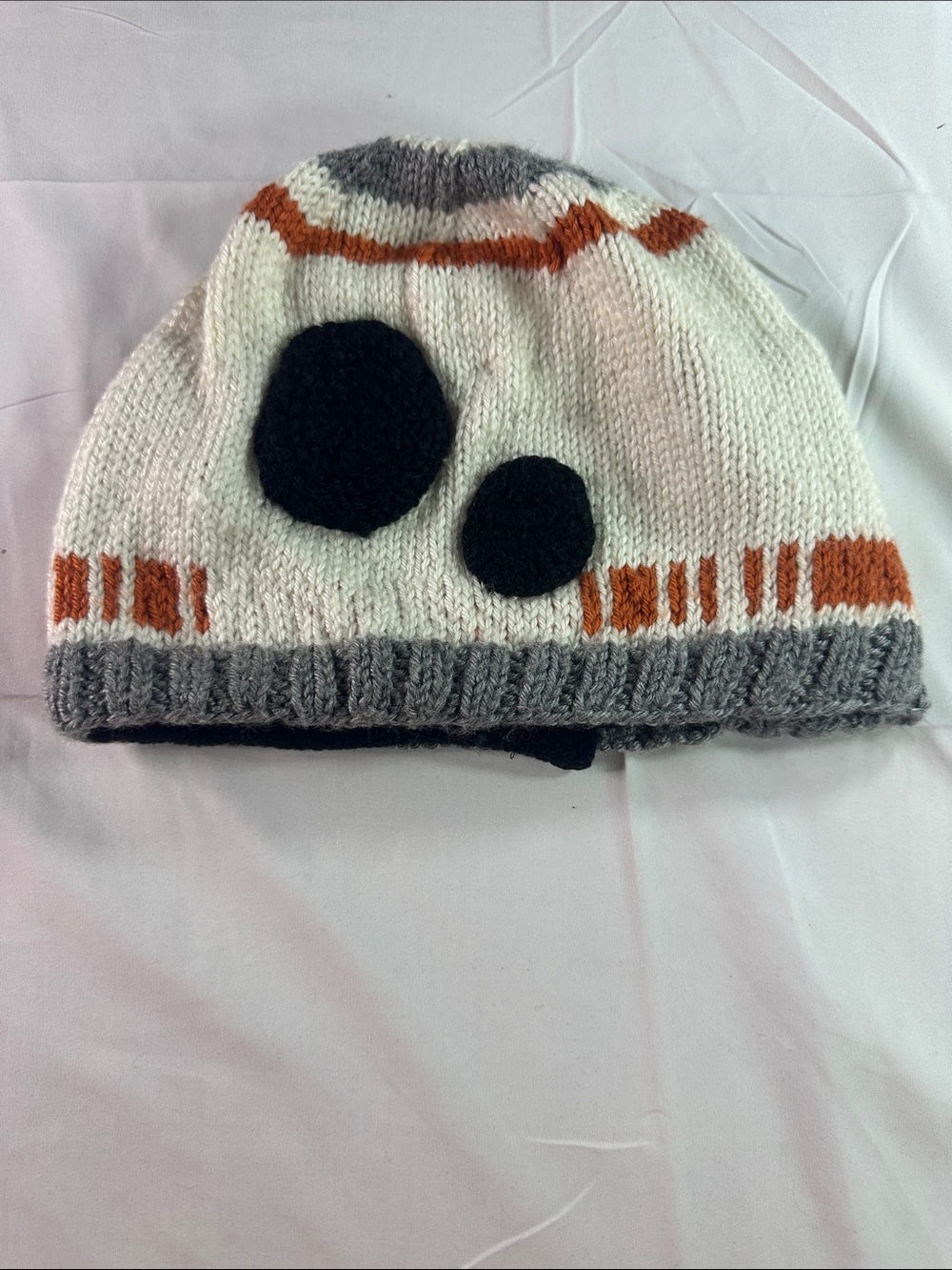 Kids Knit Beanie Hat Homemade- BB-8